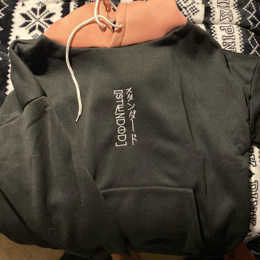 Black and pink hoodie